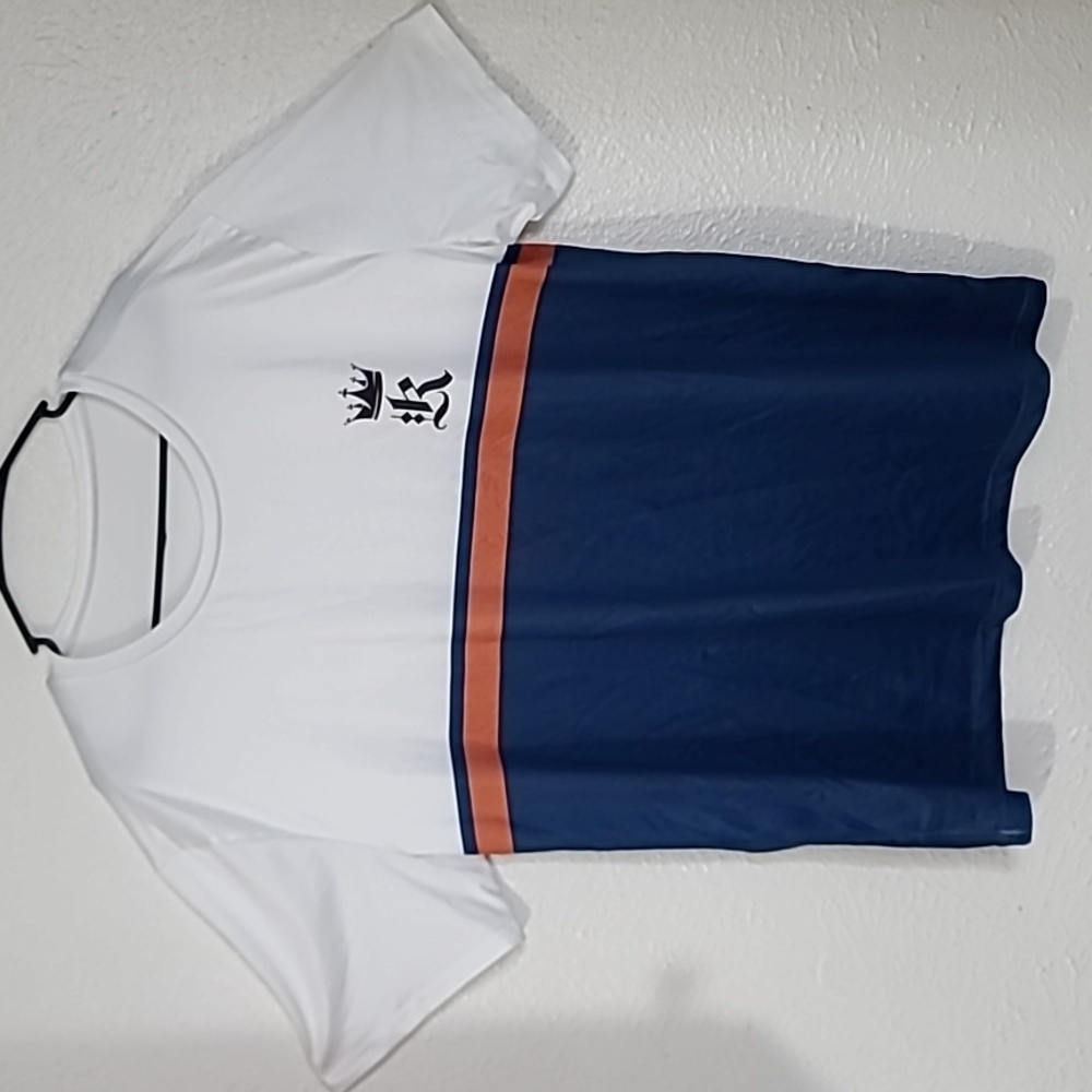 King Stripes Luxury Graphic Mens Tee Shirt Dri Fit Compression Tshirt Size 2XL
